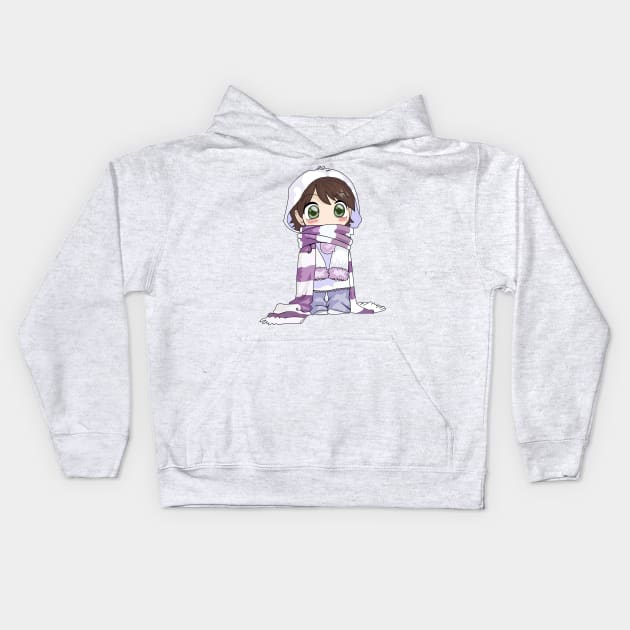 Kawaii Girl Kids Hoodie by  Colorful&Goldie